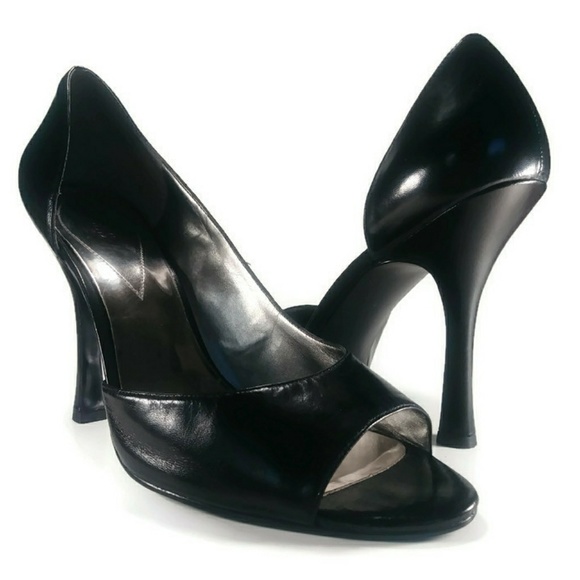 Guess Shoes - Guess D'Orsay Black Open Peep Toe Pumps Heels 10 M